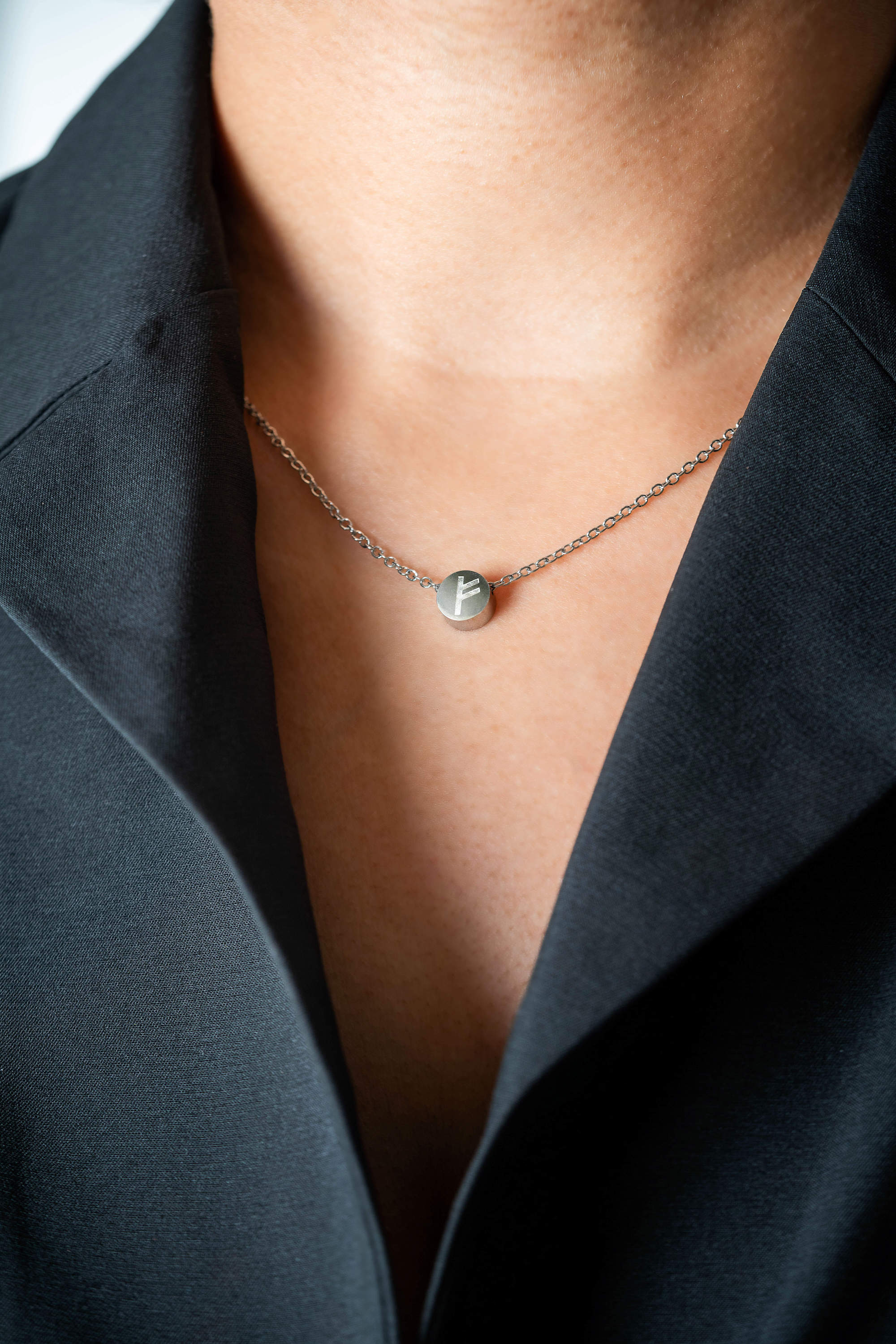 Pre-Order: Freya Fehu Rune Mini Pendant Necklace  (Ships ends April 2025)