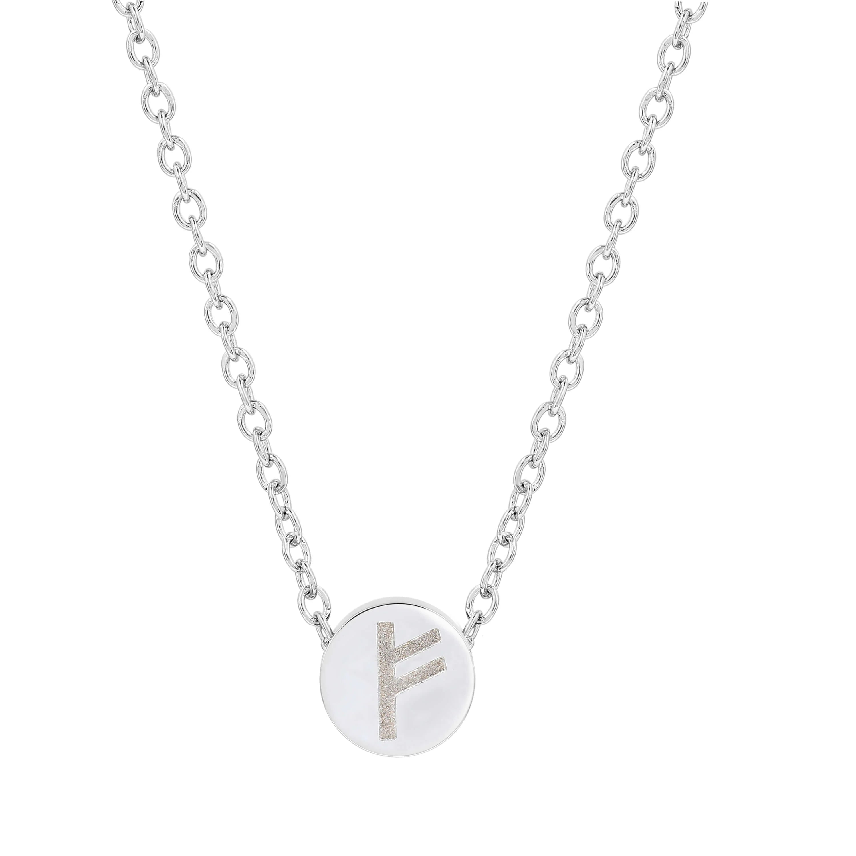 Pre-Order: Freya Fehu Rune Mini Pendant Necklace  (Ships ends April 2025)