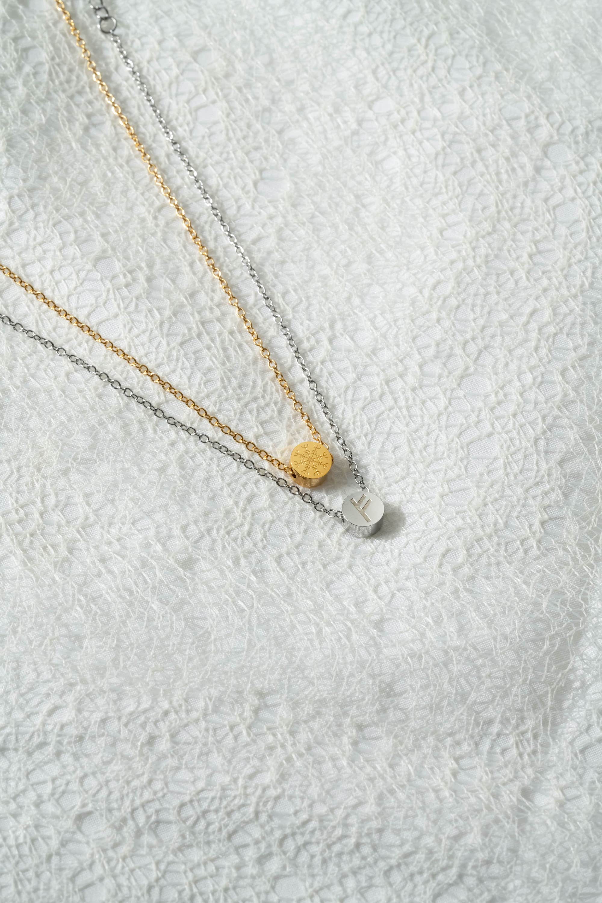 Pre-Order: Freya Fehu Rune Mini Pendant Necklace  (Ships ends April 2025)